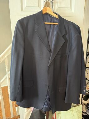 Lanifico Di pray Classic Men's Blazer - Navy Blue. 50R